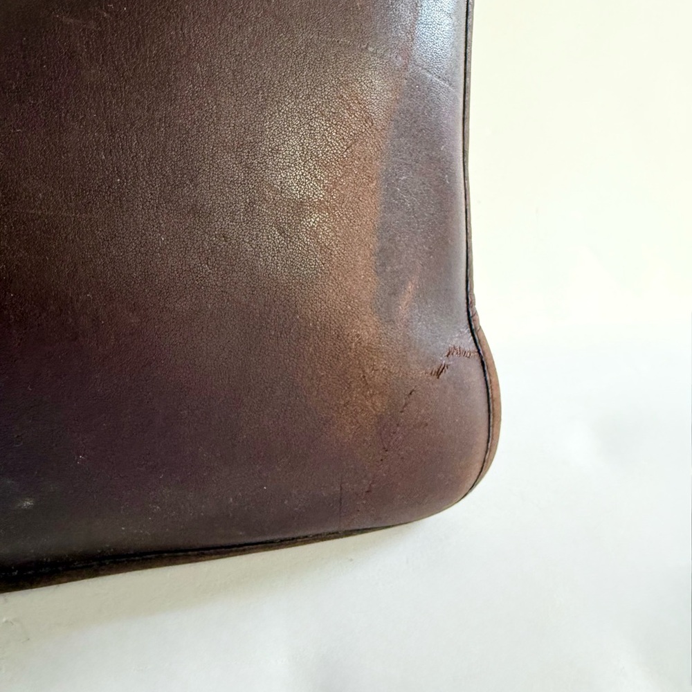 Coach Vintage Leather Mahogany Portfolio Document Laptop Case Sleeve Clutch - Picture 3 of 11